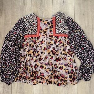Blank London Leopard Print Blouse size medium